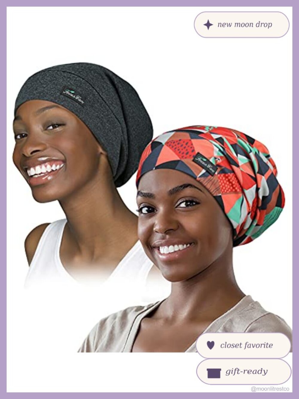 Satin Lined Sleep Cap Adjustable Dreadlocks Curly Hair Beanie